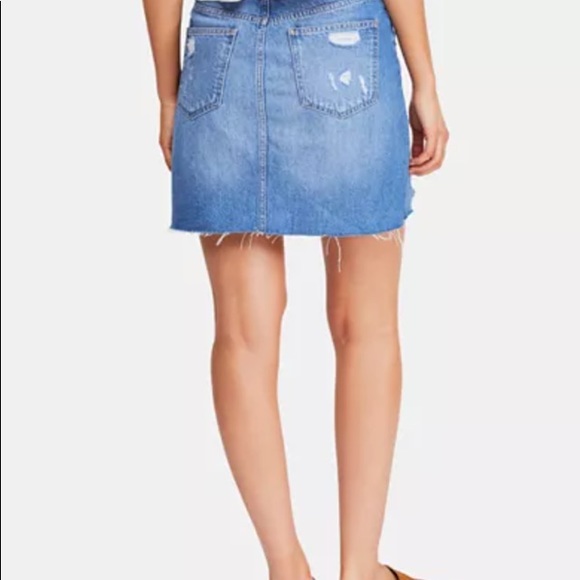 Free people denim mini skirt - Picture 2 of 6